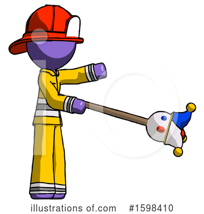 Royalty-Free (RF) Purple Design Mascot Clipart Illustration by Leo Blanchette - Stock Sample #1598410