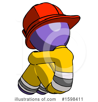 Royalty-Free (RF) Purple Design Mascot Clipart Illustration by Leo Blanchette - Stock Sample #1598411