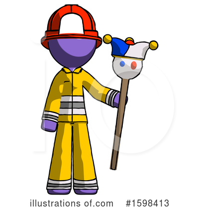 Royalty-Free (RF) Purple Design Mascot Clipart Illustration by Leo Blanchette - Stock Sample #1598413