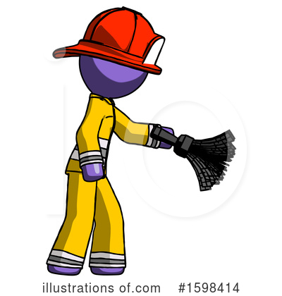 Royalty-Free (RF) Purple Design Mascot Clipart Illustration by Leo Blanchette - Stock Sample #1598414