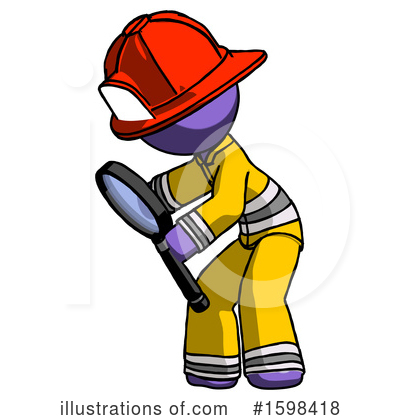 Royalty-Free (RF) Purple Design Mascot Clipart Illustration by Leo Blanchette - Stock Sample #1598418