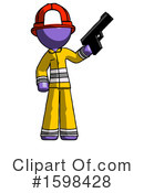 Purple Design Mascot Clipart #1598428 by Leo Blanchette