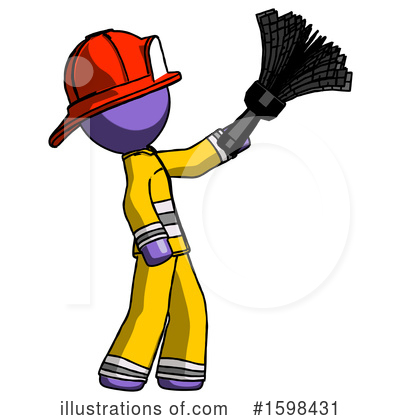 Royalty-Free (RF) Purple Design Mascot Clipart Illustration by Leo Blanchette - Stock Sample #1598431