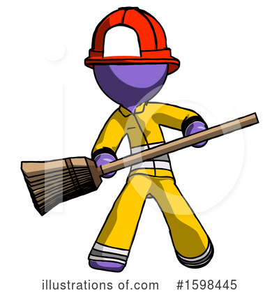 Royalty-Free (RF) Purple Design Mascot Clipart Illustration by Leo Blanchette - Stock Sample #1598445