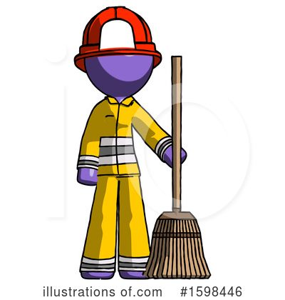 Royalty-Free (RF) Purple Design Mascot Clipart Illustration by Leo Blanchette - Stock Sample #1598446