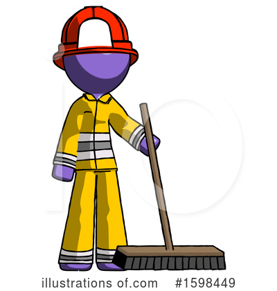 Royalty-Free (RF) Purple Design Mascot Clipart Illustration by Leo Blanchette - Stock Sample #1598449