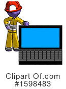 Purple Design Mascot Clipart #1598483 by Leo Blanchette