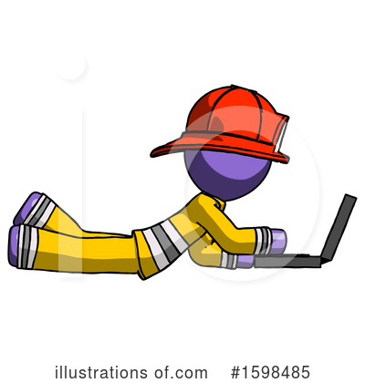 Royalty-Free (RF) Purple Design Mascot Clipart Illustration by Leo Blanchette - Stock Sample #1598485