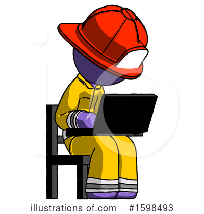 Royalty-Free (RF) Purple Design Mascot Clipart Illustration by Leo Blanchette - Stock Sample #1598493