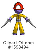 Purple Design Mascot Clipart #1598494 by Leo Blanchette