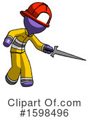 Purple Design Mascot Clipart #1598496 by Leo Blanchette