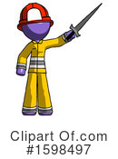 Purple Design Mascot Clipart #1598497 by Leo Blanchette
