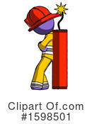 Purple Design Mascot Clipart #1598501 by Leo Blanchette