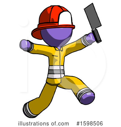 Royalty-Free (RF) Purple Design Mascot Clipart Illustration by Leo Blanchette - Stock Sample #1598506