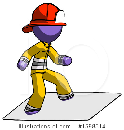 Royalty-Free (RF) Purple Design Mascot Clipart Illustration by Leo Blanchette - Stock Sample #1598514
