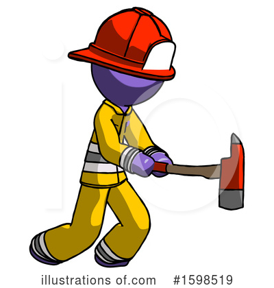 Royalty-Free (RF) Purple Design Mascot Clipart Illustration by Leo Blanchette - Stock Sample #1598519