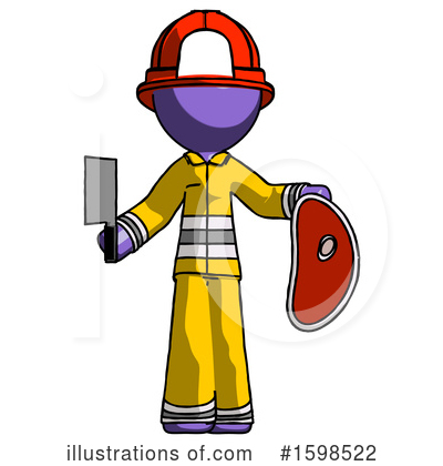 Royalty-Free (RF) Purple Design Mascot Clipart Illustration by Leo Blanchette - Stock Sample #1598522