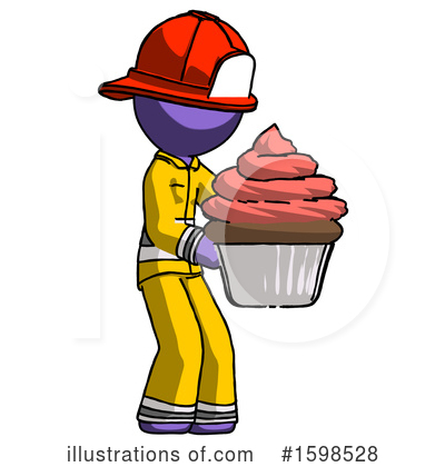 Royalty-Free (RF) Purple Design Mascot Clipart Illustration by Leo Blanchette - Stock Sample #1598528