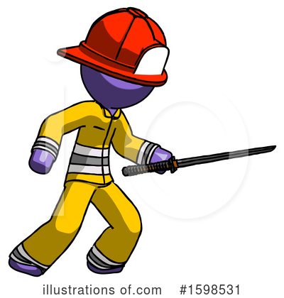 Royalty-Free (RF) Purple Design Mascot Clipart Illustration by Leo Blanchette - Stock Sample #1598531