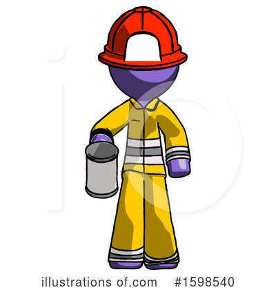 Royalty-Free (RF) Purple Design Mascot Clipart Illustration by Leo Blanchette - Stock Sample #1598540