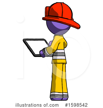 Royalty-Free (RF) Purple Design Mascot Clipart Illustration by Leo Blanchette - Stock Sample #1598542