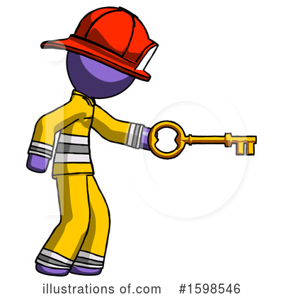Royalty-Free (RF) Purple Design Mascot Clipart Illustration by Leo Blanchette - Stock Sample #1598546