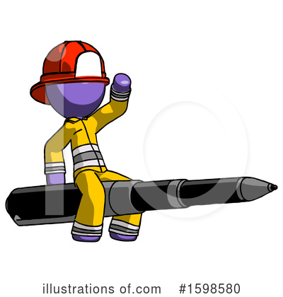 Royalty-Free (RF) Purple Design Mascot Clipart Illustration by Leo Blanchette - Stock Sample #1598580