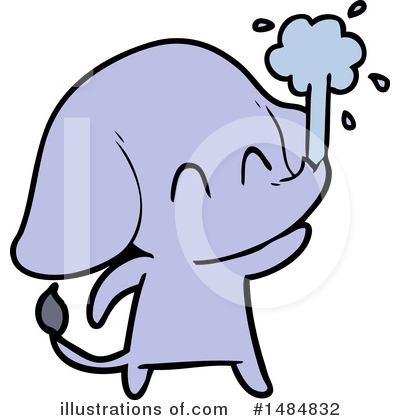 Royalty-Free (RF) Purple Elephant Clipart Illustration by lineartestpilot - Stock Sample #1484832