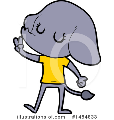 Royalty-Free (RF) Purple Elephant Clipart Illustration by lineartestpilot - Stock Sample #1484833