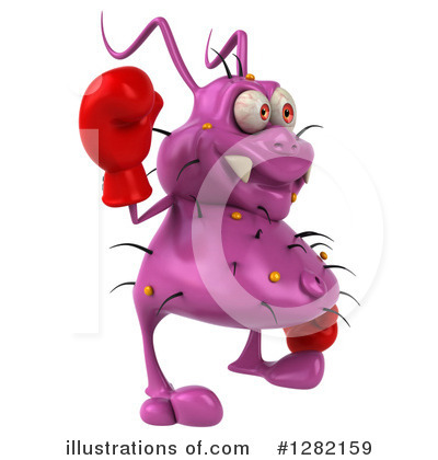 Royalty-Free (RF) Purple Germ Clipart Illustration by Julos - Stock Sample #1282159
