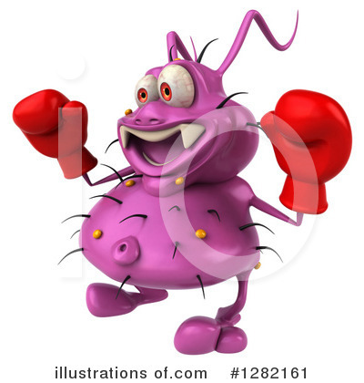 Royalty-Free (RF) Purple Germ Clipart Illustration by Julos - Stock Sample #1282161