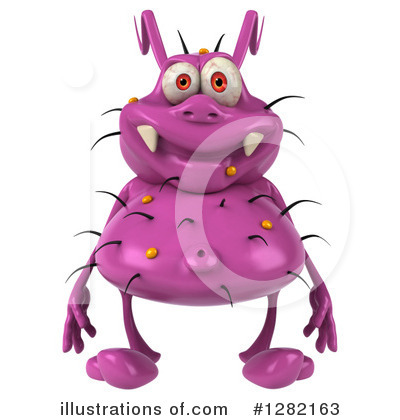 Royalty-Free (RF) Purple Germ Clipart Illustration by Julos - Stock Sample #1282163