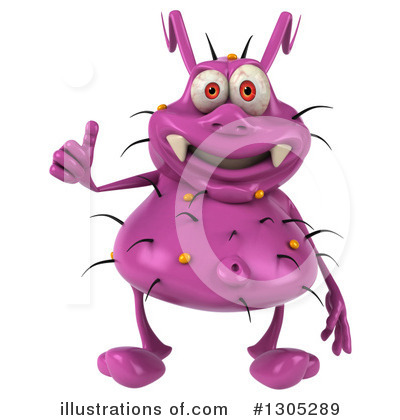 Purple Virus Clipart #1305289 by Julos