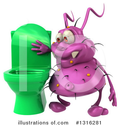 Purple Virus Clipart #1316281 by Julos