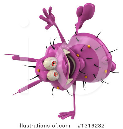 Purple Germ Clipart #1316282 by Julos