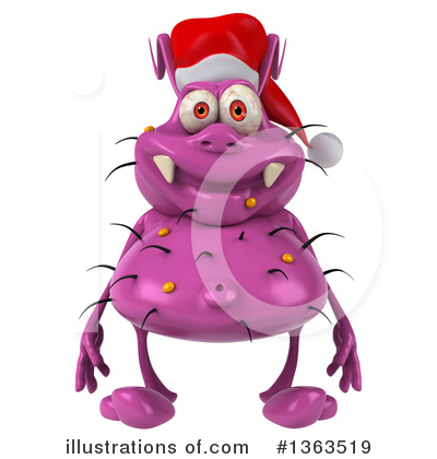 Royalty-Free (RF) Purple Germ Clipart Illustration by Julos - Stock Sample #1363519