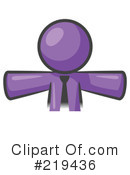 Purple Man Clipart #219436 by Leo Blanchette