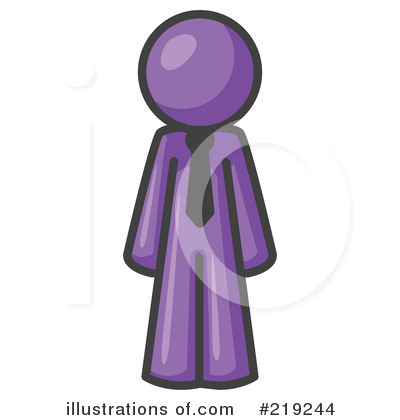 Royalty-Free (RF) Purple Mascot Clipart Illustration by Leo Blanchette - Stock Sample #219244