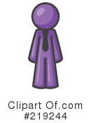 Purple Mascot Clipart #219244 by Leo Blanchette