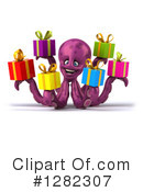 Purple Octopus Clipart #1282307 by Julos