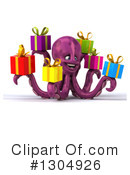 Purple Octopus Clipart #1304926 by Julos