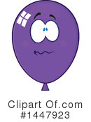 Purple Party Balloon Clipart #1447923 by Hit Toon