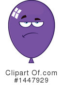 Purple Party Balloon Clipart #1447929 by Hit Toon