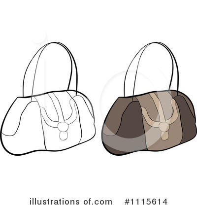 Royalty-Free (RF) Purse Clipart Illustration by Andrei Marincas - Stock Sample #1115614