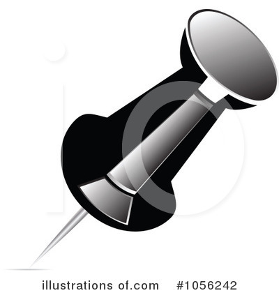 Royalty-Free (RF) Push Pin Clipart Illustration by Andrei Marincas - Stock Sample #1056242