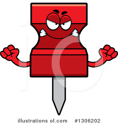 Push Pin Clipart #1306202 by Cory Thoman