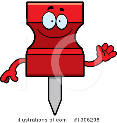 Push Pin Clipart #1306208 by Cory Thoman