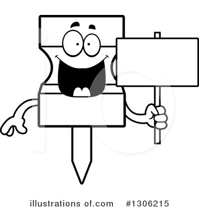 Royalty-Free (RF) Push Pin Clipart Illustration by Cory Thoman - Stock Sample #1306215