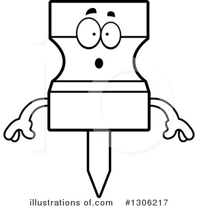 Royalty-Free (RF) Push Pin Clipart Illustration by Cory Thoman - Stock Sample #1306217