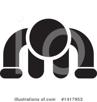Royalty-Free (RF) Pushup Clipart Illustration by Lal Perera - Stock Sample #1417953